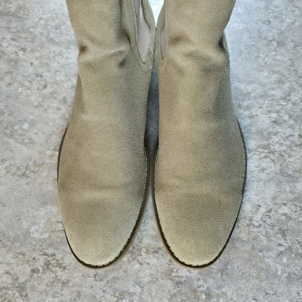 Santimon Mens Oxfords Formal Dress Boots Suede Leather Ankle Boots Size 9.5 - 10